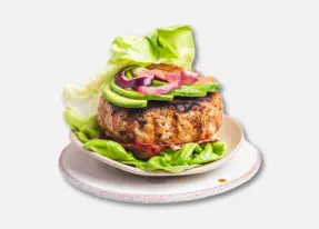 Guacamole Bacon Burger Wrap