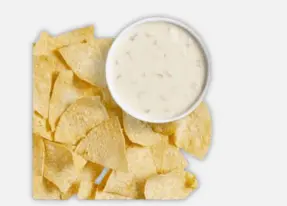 Large Chips & Large Queso Blanco..