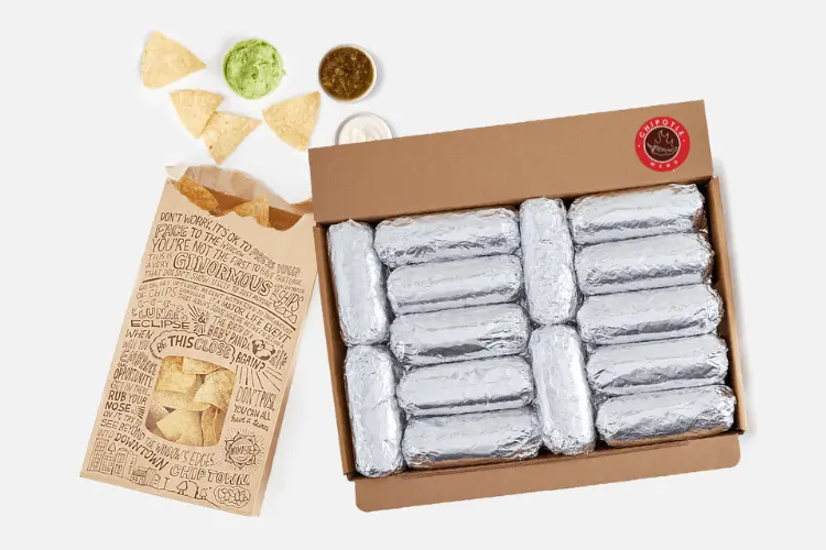 chipotle Burrito Box