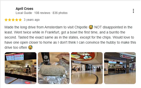 Chipotle Menus Review