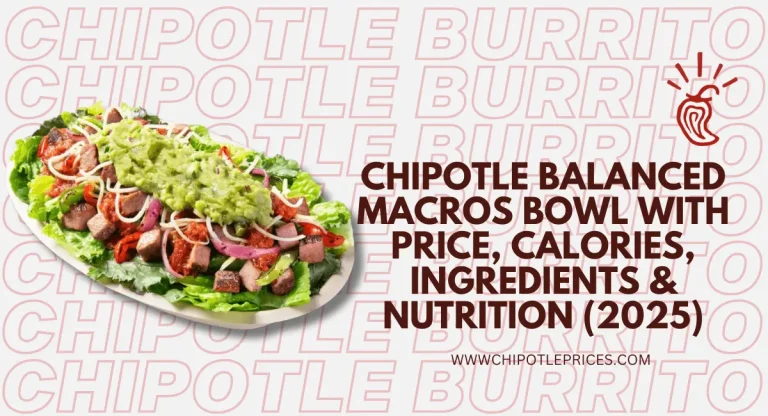 Chipotle Balanced Macros Bowl