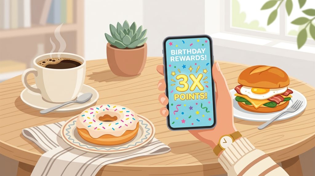 Dunkin birthday 3X points reward